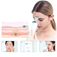 HKM-132435 Ultrasonic Skin Scrubber Face Spatula for Deep Cleaning and Lifting, Handheld Mini Facial Tool with USB Charging