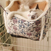 HKM-300627 Cozy Multi-functional Cat Hammock Nest with Semi-Enclosed Design