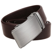 HKM-192659 Men's Automatic Buckle Belt with Zinc Alloy Buckle and First Layer Cowhide Leather
