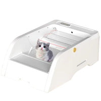 HKM-020371 Smart Litter Box with Wide Opening and Automatic Cleaning Feature for Cats