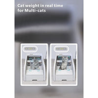 HKM-020371 Smart Litter Box with Wide Opening and Automatic Cleaning Feature for Cats