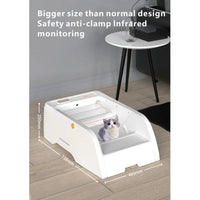 HKM-020371 Smart Litter Box with Wide Opening and Automatic Cleaning Feature for Cats