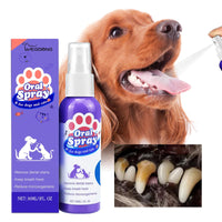 HKM-530899 Pet Oral Cleaning Spray for Cats and Dogs - Freshens Breath, Fights Plaque and Gum Disease