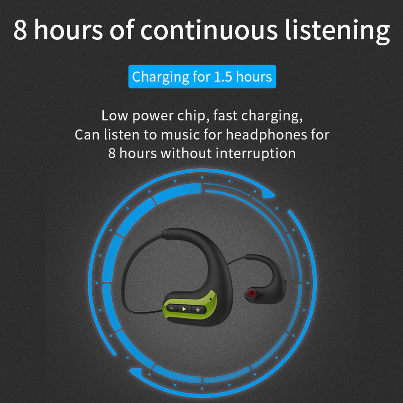KTX-310547 Waterproof Bluetooth Sports Earphones with 8GB MP3 Player for Swimming and Diving