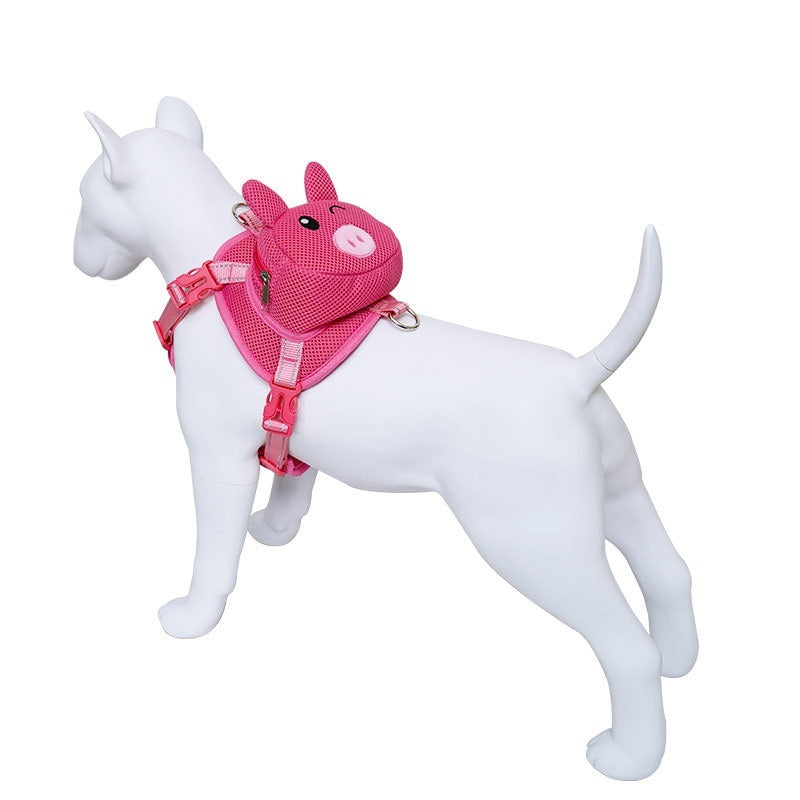 HKM-895763 Durable Nylon Pet Vest with Chest Strap for Dogs - Available in Sizes S and M