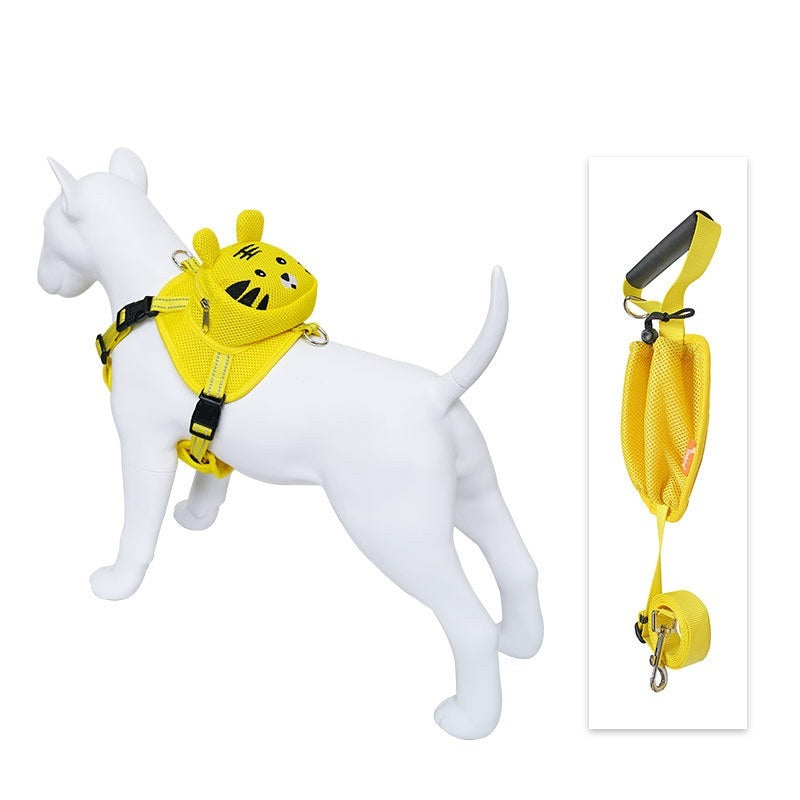 HKM-895763 Durable Nylon Pet Vest with Chest Strap for Dogs - Available in Sizes S and M