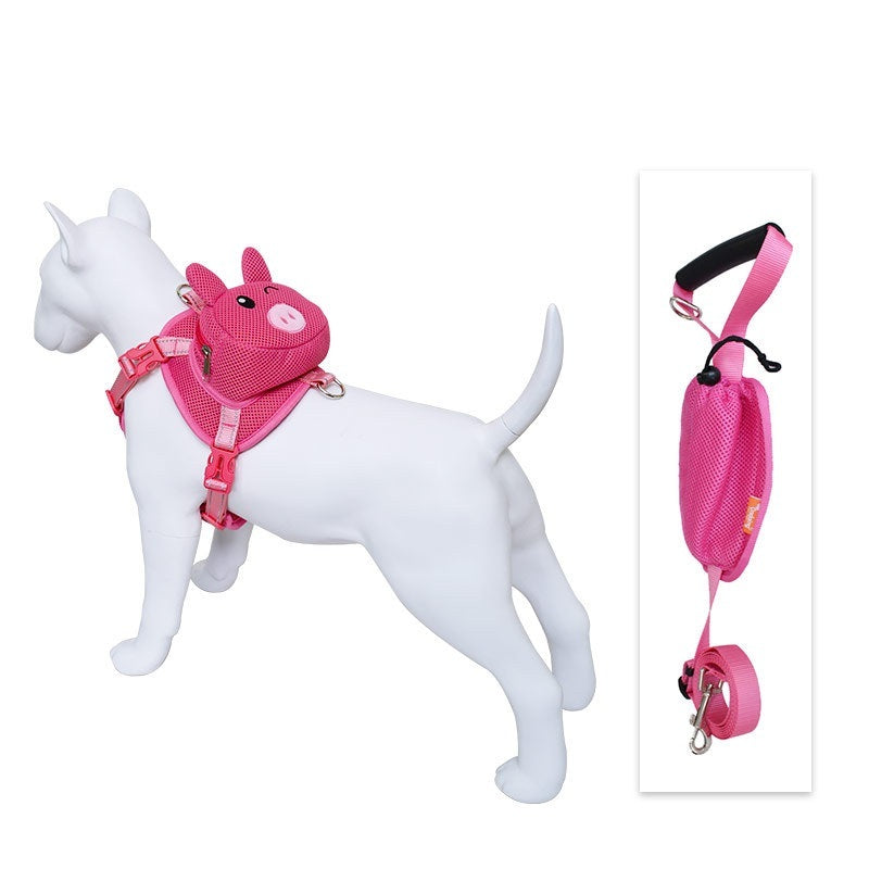 HKM-895763 Durable Nylon Pet Vest with Chest Strap for Dogs - Available in Sizes S and M