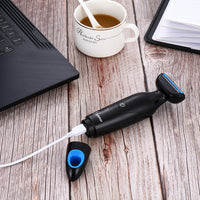 HKM-883283 Multi-Functional Waterproof USB Rechargeable Portable Electric Shaving Razor with Accessories