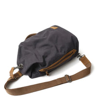 HKM-369171 Retro Canvas Crossbody Shoulder Bag for Men, Casual Outdoor Chest Bag