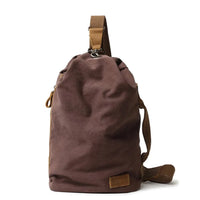 HKM-369171 Retro Canvas Crossbody Shoulder Bag for Men, Casual Outdoor Chest Bag