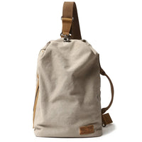 HKM-369171 Retro Canvas Crossbody Shoulder Bag for Men, Casual Outdoor Chest Bag