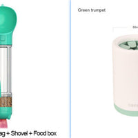 HKM-333139 Pet Foot Washing Cup - Plastic Cleaner for Small and Large Dogs in Green, Pink, and Gray