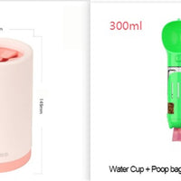 HKM-333139 Pet Foot Washing Cup - Plastic Cleaner for Small and Large Dogs in Green, Pink, and Gray