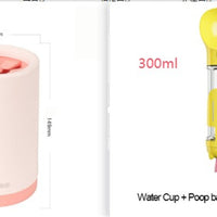 HKM-333139 Pet Foot Washing Cup - Plastic Cleaner for Small and Large Dogs in Green, Pink, and Gray