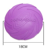 HKM-465491 Natural Rubber Dog Flying Disc – Safe Fetch Training Toy for Dogs, Durable Soft Catch Design