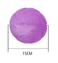 HKM-465491 Natural Rubber Dog Flying Disc – Safe Fetch Training Toy for Dogs, Durable Soft Catch Design