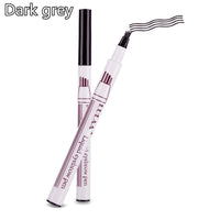 HKM-282579 Waterproof Four-Claw Eyebrow Pencil in Dark Gray - Precision Makeup Tool