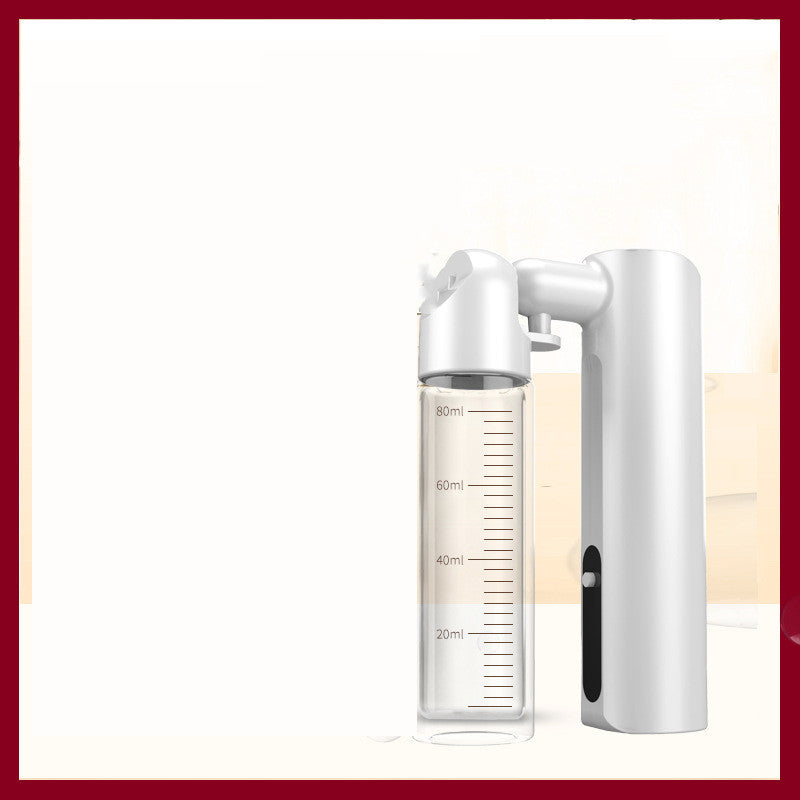 HKM-718291 Portable Handheld Facial Moisturizer with High-Pressure Airflow, USB Rechargeable, Compact Design