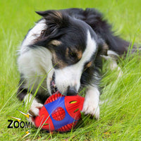 HKM-398803 Interactive Dog Toy - Space Capsule Rubber Puzzle with Vocalization and Milk Scent, Ideal for Dental Health