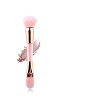 HKM-576339 Double-Ended Makeup Brush with Long Handle and Soft Fibers for Precise Application