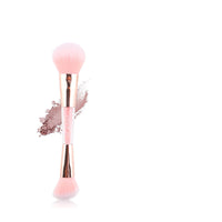 HKM-576339 Double-Ended Makeup Brush with Long Handle and Soft Fibers for Precise Application