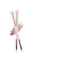 HKM-576339 Double-Ended Makeup Brush with Long Handle and Soft Fibers for Precise Application