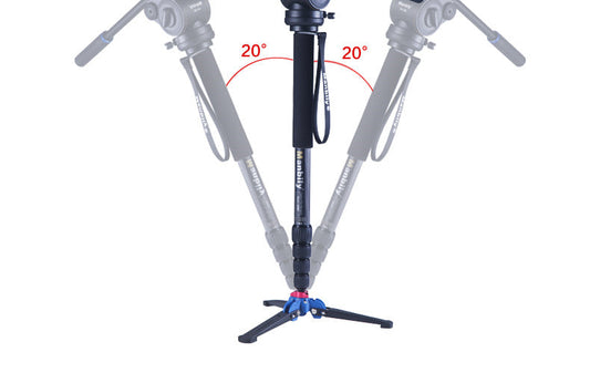 KTX-561683 Portable Three-Prong Base for SLR Camera with 75 mm Ground Clearance and 20° Swing Angle
