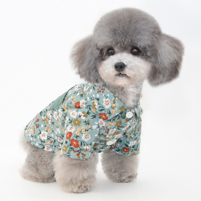 HKM-623763 Cozy Cotton Dog Overalls with Pumpkin Design for Pets in Multiple Sizes