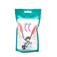 HKM-640723 Carbon Steel Eyelash Curler with Plastic Handle - Available in Multiple Colors