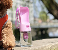 HKM-292563 Portable Pet Water Bottle with Filtration System - Leak-Proof Design for Dogs and Cats