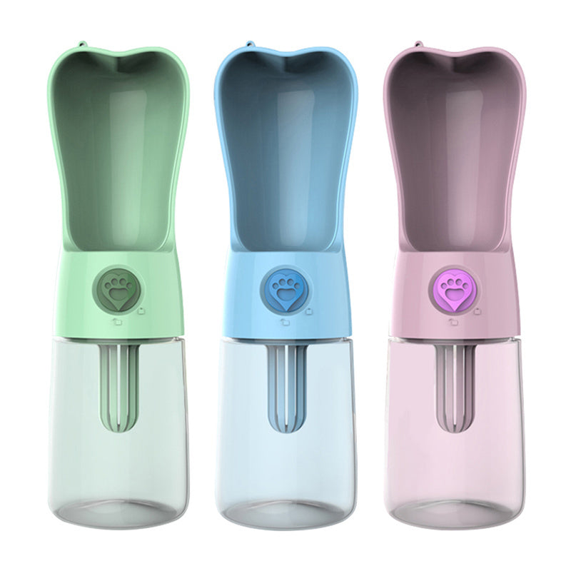 HKM-292563 Portable Pet Water Bottle with Filtration System - Leak-Proof Design for Dogs and Cats