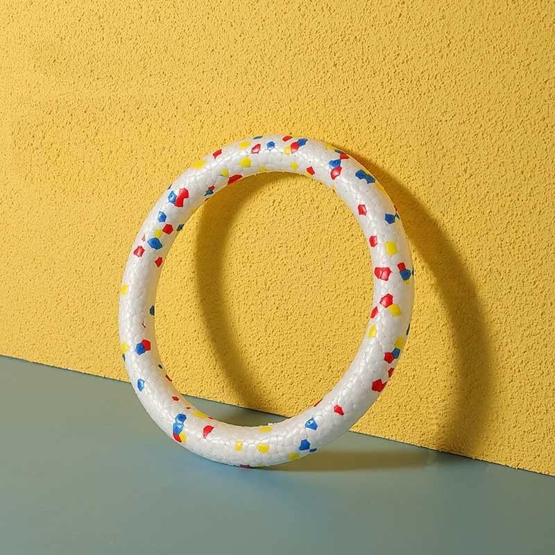 HKM-968531 Interactive Floating Dog Toy Ring - Soft, Durable Chew Ball for Medium & Large Dogs - Promotes Oral Hygiene and Fun Outdoor Play