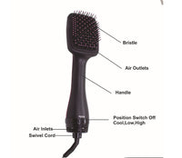 HKM-435411 Tourmaline Ceramic Constant Temperature Hairdressing Massage Comb - Curling Iron 37x8.3x10cm