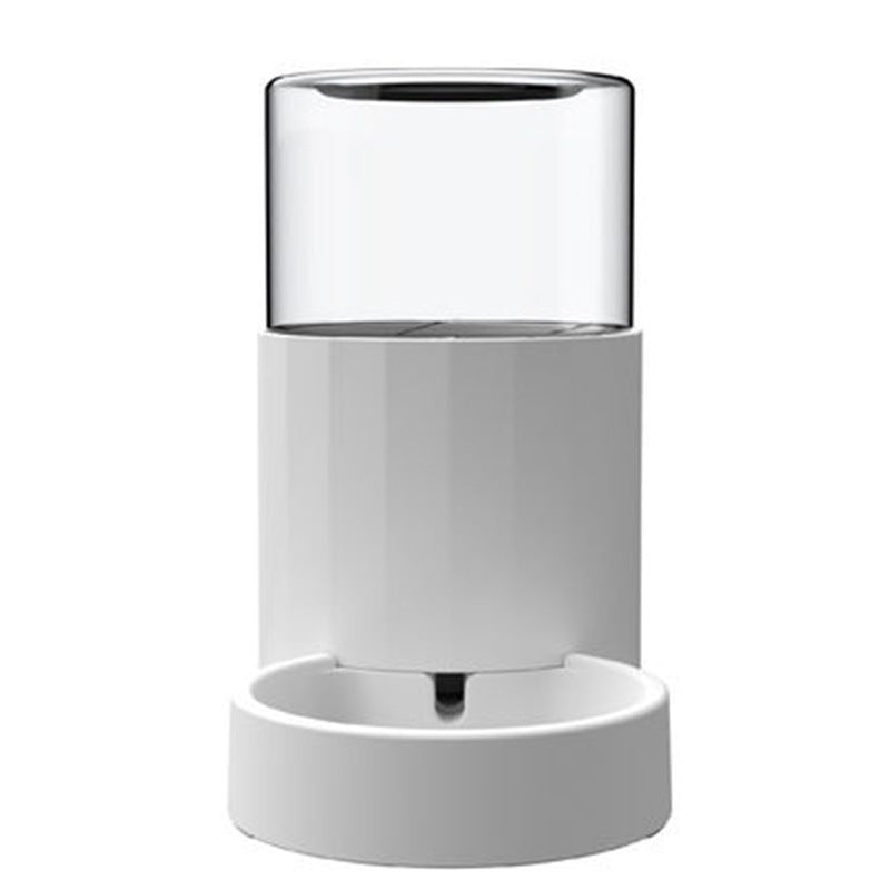 HKM-193107 Automatic Cat Water Dispenser and Feeder, Easy to Clean Plastic Design, White