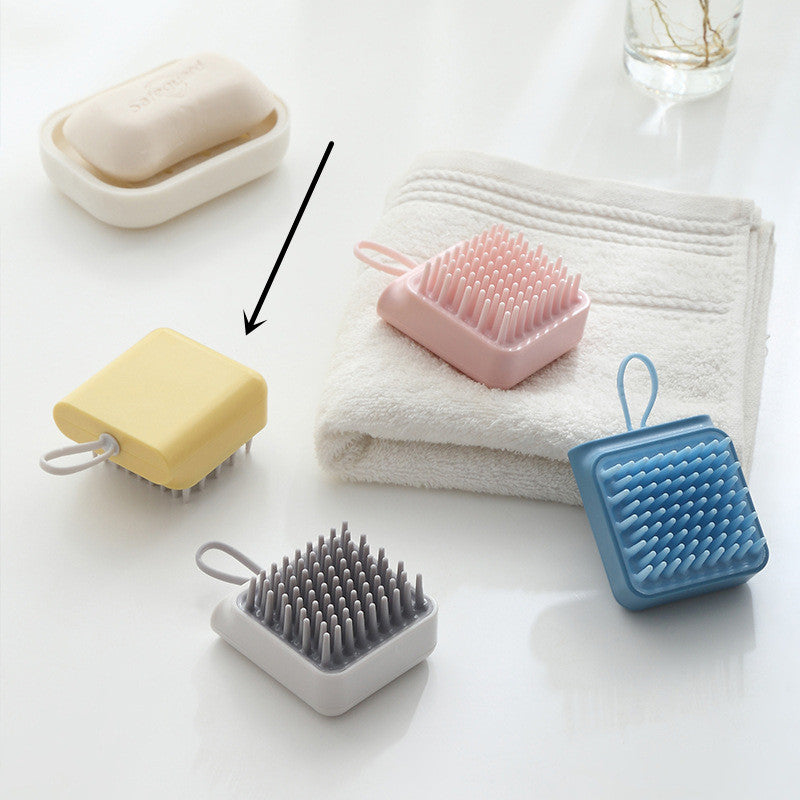 HKM-556755 Multifunctional Pet Bath and Grooming Brush for Dogs and Cats - Massage, Comb, and Wash with Gentle TPR Material