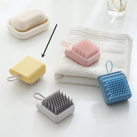 HKM-556755 Multifunctional Pet Bath and Grooming Brush for Dogs and Cats - Massage, Comb, and Wash with Gentle TPR Material