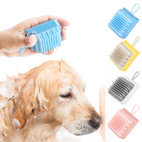 HKM-556755 Multifunctional Pet Bath and Grooming Brush for Dogs and Cats - Massage, Comb, and Wash with Gentle TPR Material