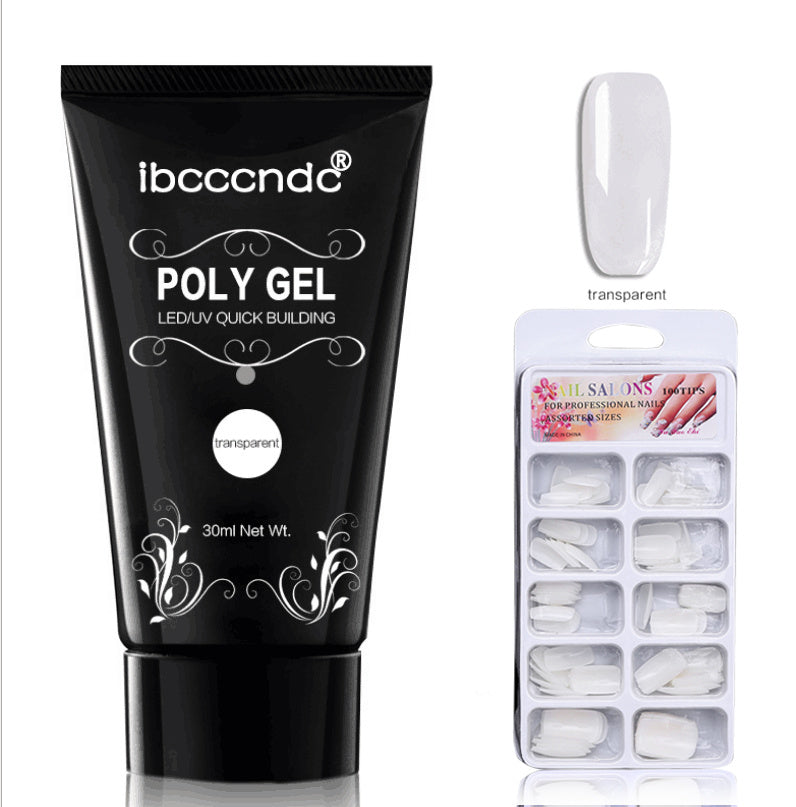 HKM-089683 Crystal Nail Extension Gel 30g - Quick and Easy Application, Strong Hold, Easy Removal
