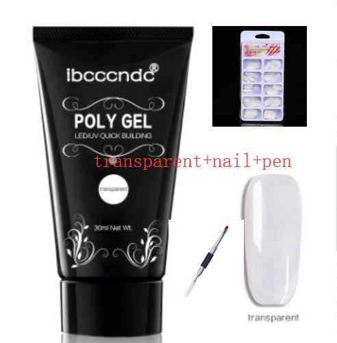 HKM-089683 Crystal Nail Extension Gel 30g - Quick and Easy Application, Strong Hold, Easy Removal
