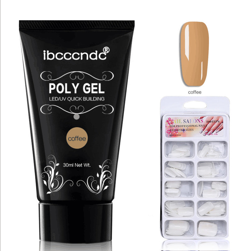 HKM-089683 Crystal Nail Extension Gel 30g - Quick and Easy Application, Strong Hold, Easy Removal