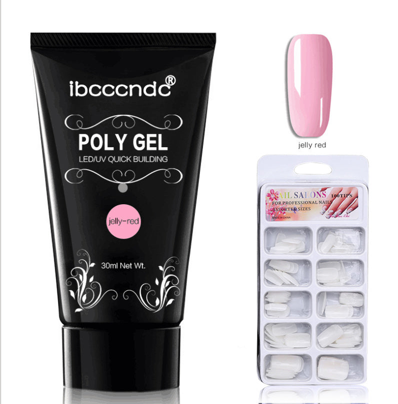 HKM-089683 Crystal Nail Extension Gel 30g - Quick and Easy Application, Strong Hold, Easy Removal