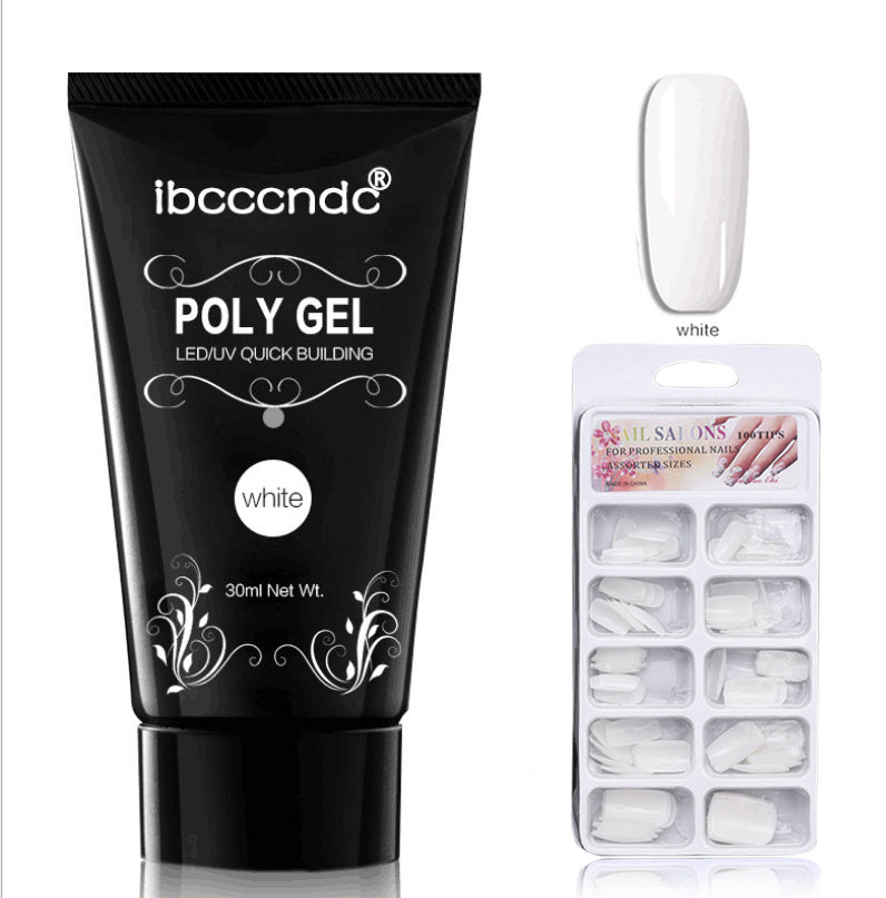 HKM-089683 Crystal Nail Extension Gel 30g - Quick and Easy Application, Strong Hold, Easy Removal