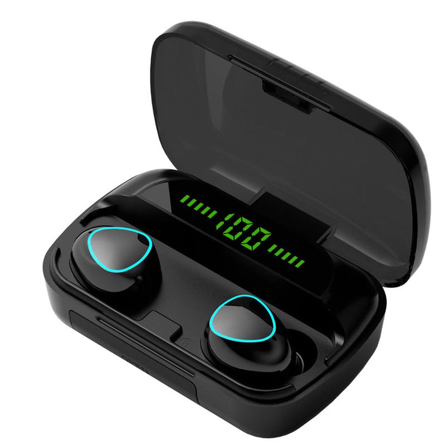 KTX-230803 M10 TWS Bluetooth 5.1 Sports Touch Control In-Ear Binaural Headphones with Battery Display