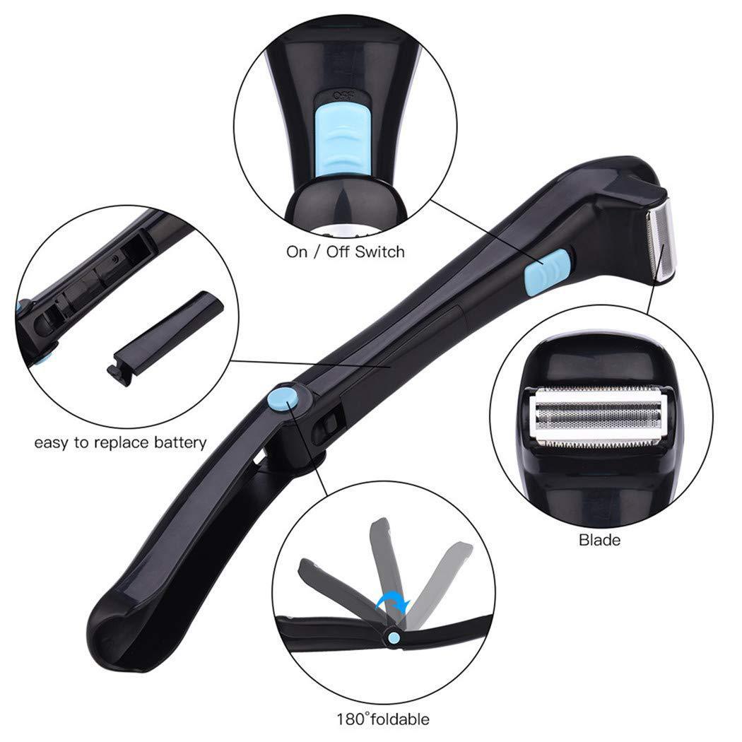 HKM-268755 Folding Electric Body Shaver for Whole Body Hair Removal - Battery Operated