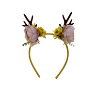 HKM-536019 Antler Headband for Kids - Princess & Cartoon Style, Plaid Design