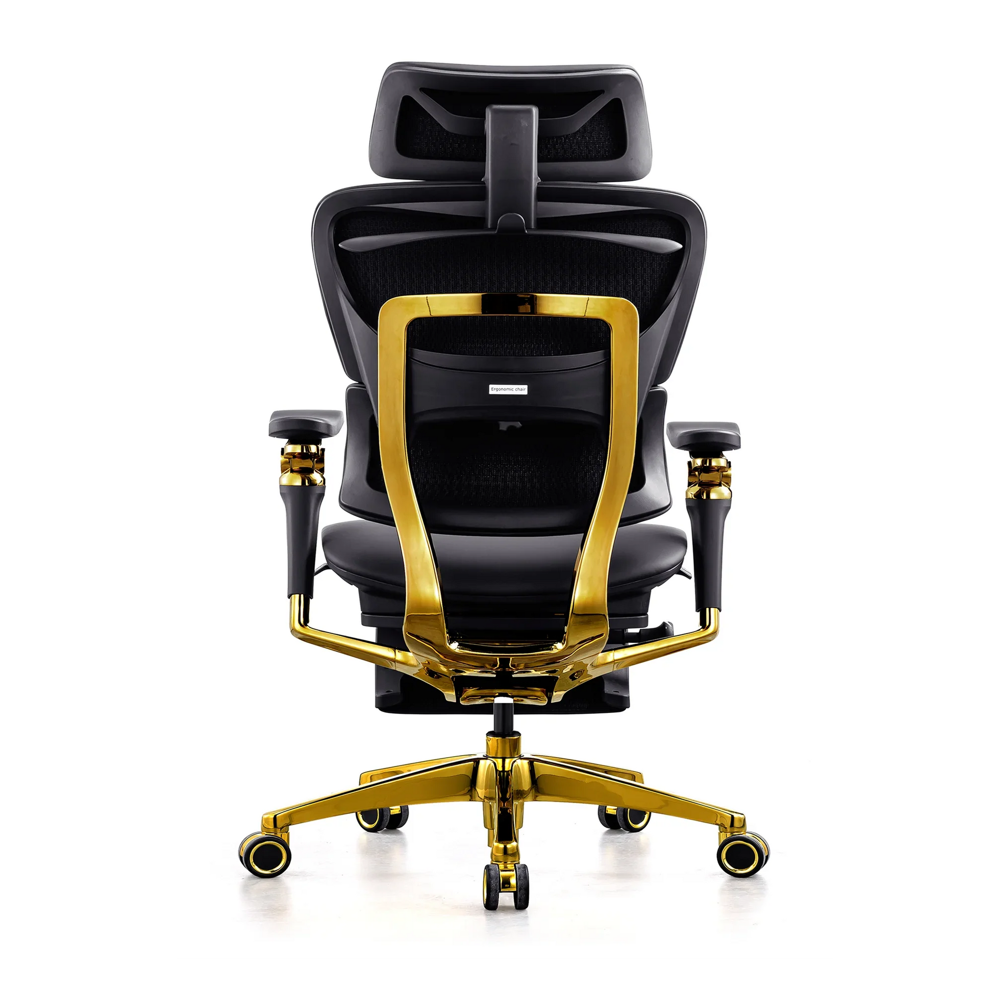 KTX-382419 Ergonomic Genuine Leather Office Chair with Swivel Feature and 7D Armrests