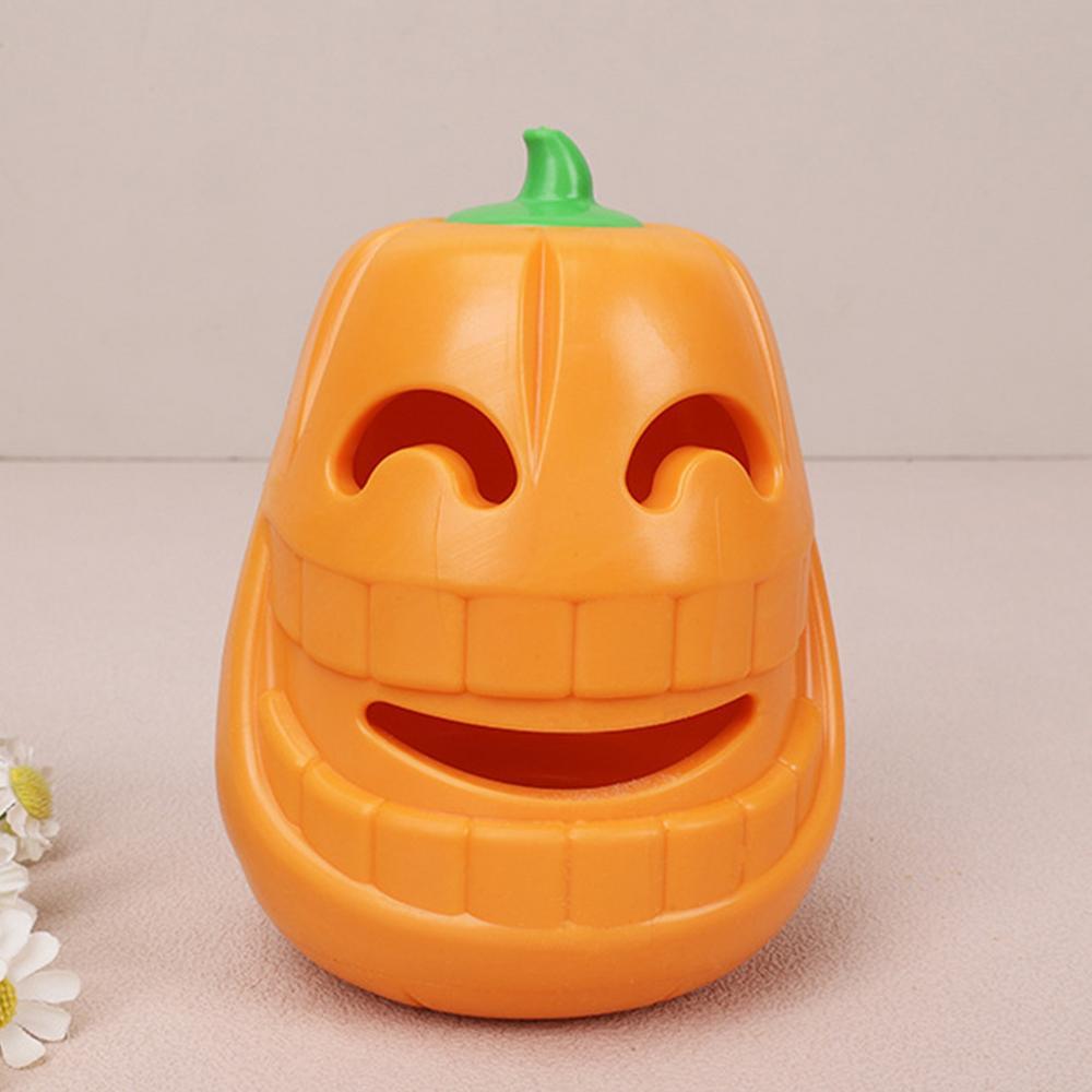 HKM-030611 Indestructible Pumpkin-Shaped Chew Toy for Aggressive Dogs - Durable TPR Material Interactive Playtime