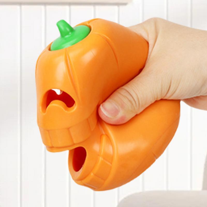 HKM-030611 Indestructible Pumpkin-Shaped Chew Toy for Aggressive Dogs - Durable TPR Material Interactive Playtime