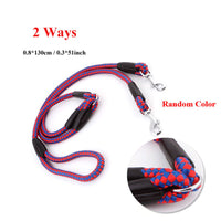 HKM-656019 Three-Way Pet Leash with 8mm Diameter Polyester Traction Belt
