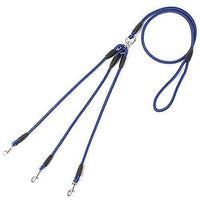 HKM-656019 Three-Way Pet Leash with 8mm Diameter Polyester Traction Belt